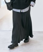 【スピック&スパン/Spick & Span】のキュプラフィブリルサテンスカート 人気、トレンドファッション・服の通販 founy(ファニー) ファッション Fashion レディースファッション Fashion for Women スカート Skirts thumbnail ブラック|ID: prp329100004823850 ipo3291000000035079397