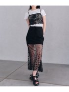 【リリーブラウン/Lily Brown】のL.B CANDY STOCK フラワーレイヤードセットスカート BLK[009]|ID: prp329100004823859 ipo3291000000035079484