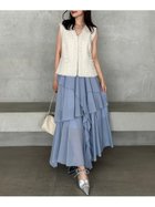 【フレイ アイディー/FRAY I.D】のアシメフレアスリットティアードスカート 人気、トレンドファッション・服の通販 founy(ファニー) ファッション Fashion レディースファッション Fashion for Women スカート Skirts ティアードスカート Tiered Skirts カッティング Cutting Detail ギャザー Gathered, Ruffled シアー Sheer, See-Through シフォン Chiffon, Lightweight Fabric シンプル Simple, Minimal スタイリッシュ Stylish, Fashionable スマート Smart, Elegant スリット Slit, Slit Detail ティアードスカート Tiered Skirt, Flounced Skirt トレンド Trend, Trending Now 定番 Standard, Basic Item フリル Frill, Ruffle フレア Flare, Flared レース Lace, Lace Fabric thumbnail BLU[086]|ID: prp329100004823862 ipo3291000000035079499