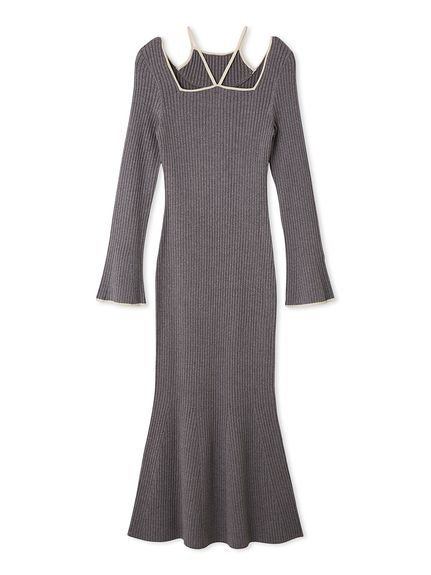 【リリーブラウン/Lily Brown】のデコルテデザインラメニット2wayワンピース 人気、トレンドファッション・服の通販 founy(ファニー) 　雑誌掲載アイテム　Magazine Picks & Fashion Features　ファッション雑誌　Fashion Magazines　キャンキャン　CanCam　ファッション　Fashion　レディースファッション　Fashion for Women　ワンピース　Dresses　1月号　January Issue　カッティング　Cutting Detail　今季　This Season, Current Season　ストレッチ　Stretch, Stretchy Fabric　スマート　Smart, Elegant　雑誌　Magazine, Fashion Magazine　フィット　Fit, Slim Fit　エレガント 上品　Elegant　 other-1|ID: prp329100004823892 ipo3291000000035079878