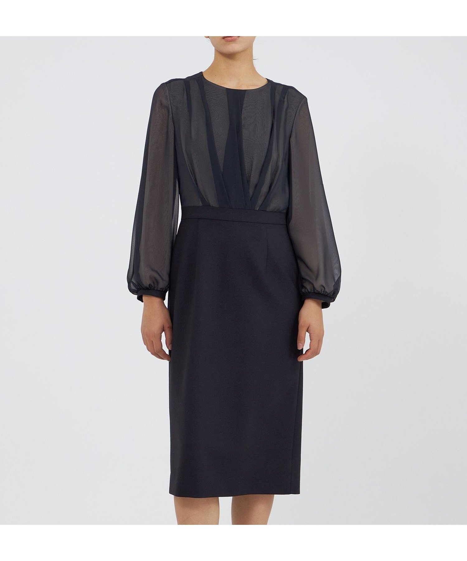 【エポカ/EPOCA】の24 TWENTY FOUR Noble コンビドレス インテリア・キッズ・メンズ・レディースファッション・服の通販 founy(ファニー) 　ファッション　Fashion　レディースファッション　Fashion for Women　ワンピース　Dresses　フォーマル・パーティードレス・結婚式用ドレス　Elegant & Casual Dresses　春　Spring　秋　Autumn　コンビ　Combo, Combination Style　ジャケット　Jacket, Outerwear　スタイリッシュ　Stylish, Fashionable　スタンド　Stand Collar, Upright Stand　ストレッチ　Stretch, Stretchy Fabric　ドレス　Dress, One-Piece　フラット　Flat, Flat Shoes　冬　Winter / This Winter　おすすめ　Recommended / Our Picks　エレガント 上品　Elegant　ネイビー|ID: prp329100004823897 ipo3291000000035079965