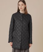 【マッキントッシュ ロンドン/MACKINTOSH LONDON】の【Precious12月号/婦人画報11月号掲載】【TilburyNocollarmiddleティルベリーノーカラーミドル】エアリーキルティングノーカラーコート ブラック|ID: prp329100004823900 ipo3291000000035079994