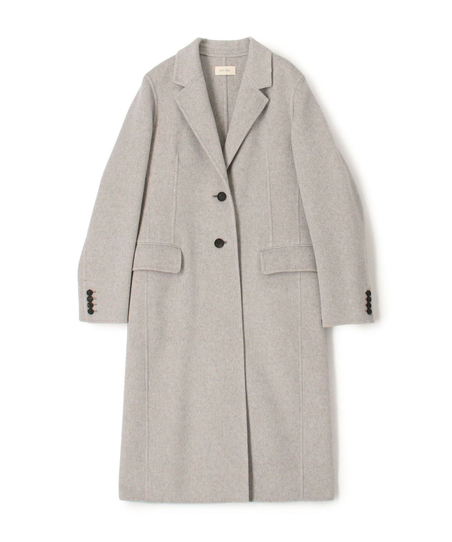 【トゥモローランド/TOMORROWLAND】のダブルフェイスメルトンビーバー チェスターコート インテリア・キッズ・メンズ・レディースファッション・服の通販 founy(ファニー) 　ファッション　Fashion　レディースファッション　Fashion for Women　アウター　Coat / Outerwear Collection　コート・ロングコート・ピーコート　Long Coats, Peacoats & More　チェスターコート・ロング丈アウター　Chester Coats / Chesterfield Long Coats　おすすめ　Recommended / Our Picks　インナー　Innerwear　ストレート　Straight, Straight Cut　チェスターコート　Chester Coat, Long Coat　フラップ　Flap, Flap Pocket　ポケット　Pocket, Pocket Detail　マニッシュ　Mannish, Boyish　メルトン　Melton, Heavy Wool　エレガント 上品　Elegant　定番　Standard, Basic Item　13 ライトグレー|ID: prp329100004823904 ipo3291000000035080028