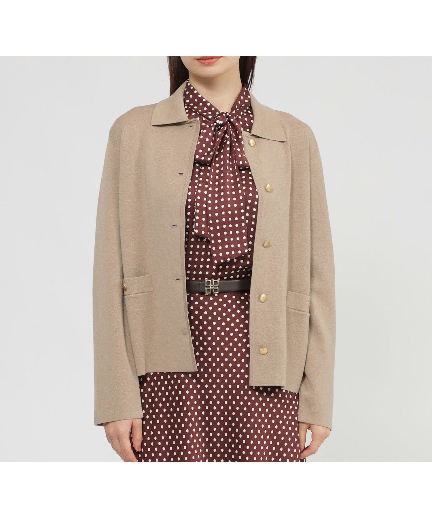 【ポール スチュアート/Paul Stuart】の【Nikkei magazine掲載】【ウォッシャブル】ハイツイストスムース ジャケット インテリア・キッズ・メンズ・レディースファッション・服の通販 founy(ファニー) 　ファッション　Fashion　レディースファッション　Fashion for Women　アウター　Coat / Outerwear Collection　レディースジャケット・軽アウター　Jackets　おすすめ　Recommended / Our Picks　ウォッシャブル　Machine Washable　コンパクト　Compact, Small Size　ジャケット　Jacket, Outerwear　バランス　Balance, Style Balance　ベーシック　Basic, Essential　羽織　Haori, Light Jacket　雑誌　Magazine, Fashion Magazine　ベージュ|ID: prp329100004823907 ipo3291000000035080073