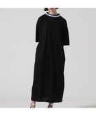 【ビーバー/BEAVER】のB omnivore/ビーオムニボー ライン入りリブシルケット天竺ワンピ ブラック|ID: prp329100004823908 ipo3291000000035080076