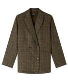 【アーペーセー/A.P.C.】のLucy ジャケット 人気、トレンドファッション・服の通販 founy(ファニー) ファッション Fashion レディースファッション Fashion for Women アウター Coat / Outerwear Collection レディースジャケット・軽アウター Jackets ショルダー Shoulder, Shoulder Strap ジャカード／ジャガード Jacquard, Woven Pattern ジャケット Jacket, Outerwear ストレート Straight, Straight Cut ダブル Double, Double-Breasted フェイク Faux, Fake フェルト Felt, Felt Fabric ポケット Pocket, Pocket Detail thumbnail マロン|ID: prp329100004823909 ipo3291000000035080094