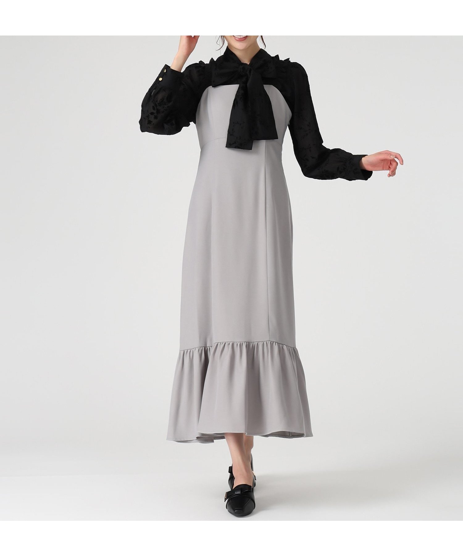 【ミッシュマッシュ/MISCH MASCH】のMM537416 ギャザーショルダーマーメイドジャンスカ インテリア・キッズ・メンズ・レディースファッション・服の通販 founy(ファニー) 　ファッション　Fashion　レディースファッション　Fashion for Women　インナー　Innerwear　ギャザー　Gathered, Ruffled　シャーリング　Shirring, Ruched　ショルダー　Shoulder, Shoulder Strap　マーメイド　Mermaid, Fishtail Silhouette　ライトグレー|ID: prp329100004823912 ipo3291000000035080130