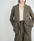 【ノーク/N.O.R.C】のピークドラペルダブルジャケット【CLEAN MOTION】 人気、トレンドファッション・服の通販 founy(ファニー) ファッション Fashion レディースファッション Fashion for Women アウター Coat / Outerwear Collection レディースジャケット・軽アウター Jackets クラシック Classic, Timeless Style 吸水 Absorbent, Quick-Dry ジャケット Jacket, Outerwear ストレッチ Stretch, Stretchy Fabric ダブル Double, Double-Breasted マニッシュ Mannish, Boyish メランジ Melange, Mixed Yarn thumbnail ブラウン|ID: prp329100004823915 ipo3291000000035080141