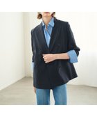 【ノーク/N.O.R.C】のピークドラペルダブルジャケット【CLEAN MOTION】 人気、トレンドファッション・服の通販 founy(ファニー) ファッション Fashion レディースファッション Fashion for Women アウター Coat / Outerwear Collection レディースジャケット・軽アウター Jackets クラシック Classic, Timeless Style 吸水 Absorbent, Quick-Dry ジャケット Jacket, Outerwear ストレッチ Stretch, Stretchy Fabric ダブル Double, Double-Breasted マニッシュ Mannish, Boyish メランジ Melange, Mixed Yarn thumbnail ストライプ|ID: prp329100004823915 ipo3291000000035080143