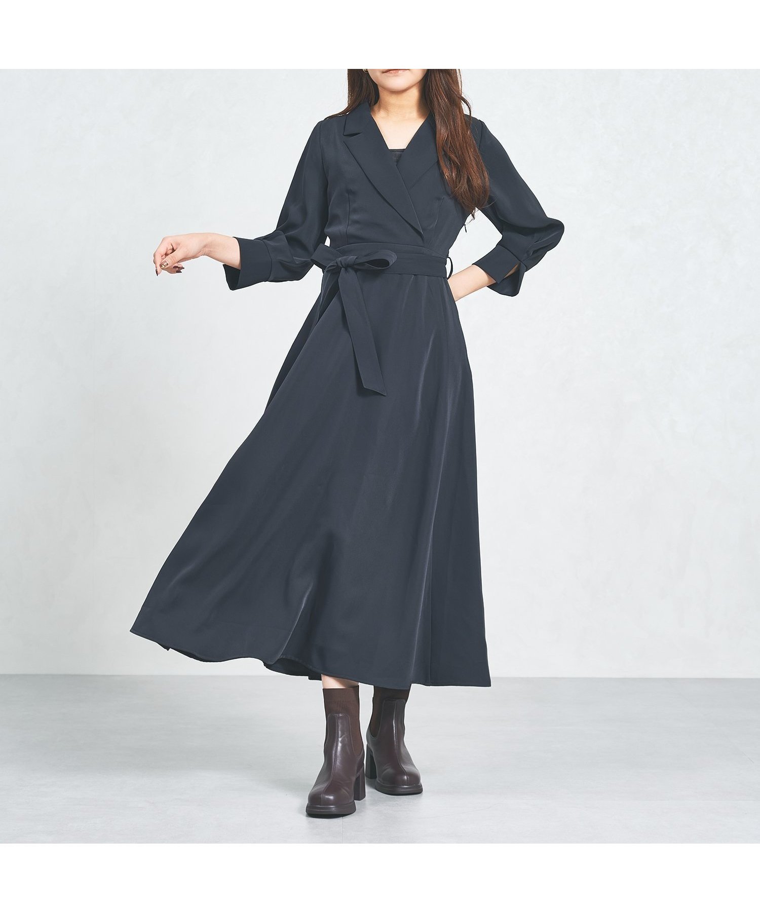 【ミッシュマッシュ/MISCH MASCH】のMM557412 テーラードフレアワンピース 人気、トレンドファッション・服の通販 founy(ファニー) 　ファッション　Fashion　レディースファッション　Fashion for Women　ワンピース　Dresses　2025年　2025　2025-2026秋冬・A/W　Autumn/Winter 2025–26 AW25–26　スリット　Slit, Slit Detail　トレンド　Trend, Trending Now　フェミニン　Feminine, Girly　フレア　Flare, Flared　リボン　Ribbon, Bow　エレガント 上品　Elegant　人気　Popular, Best Seller　夏　Summer　春　Spring　S/S・春夏　SS, Spring/Summer, Warm Season　A/W・秋冬　Autumn/Winter　 other-1|ID: prp329100004823916 ipo3291000000035080142