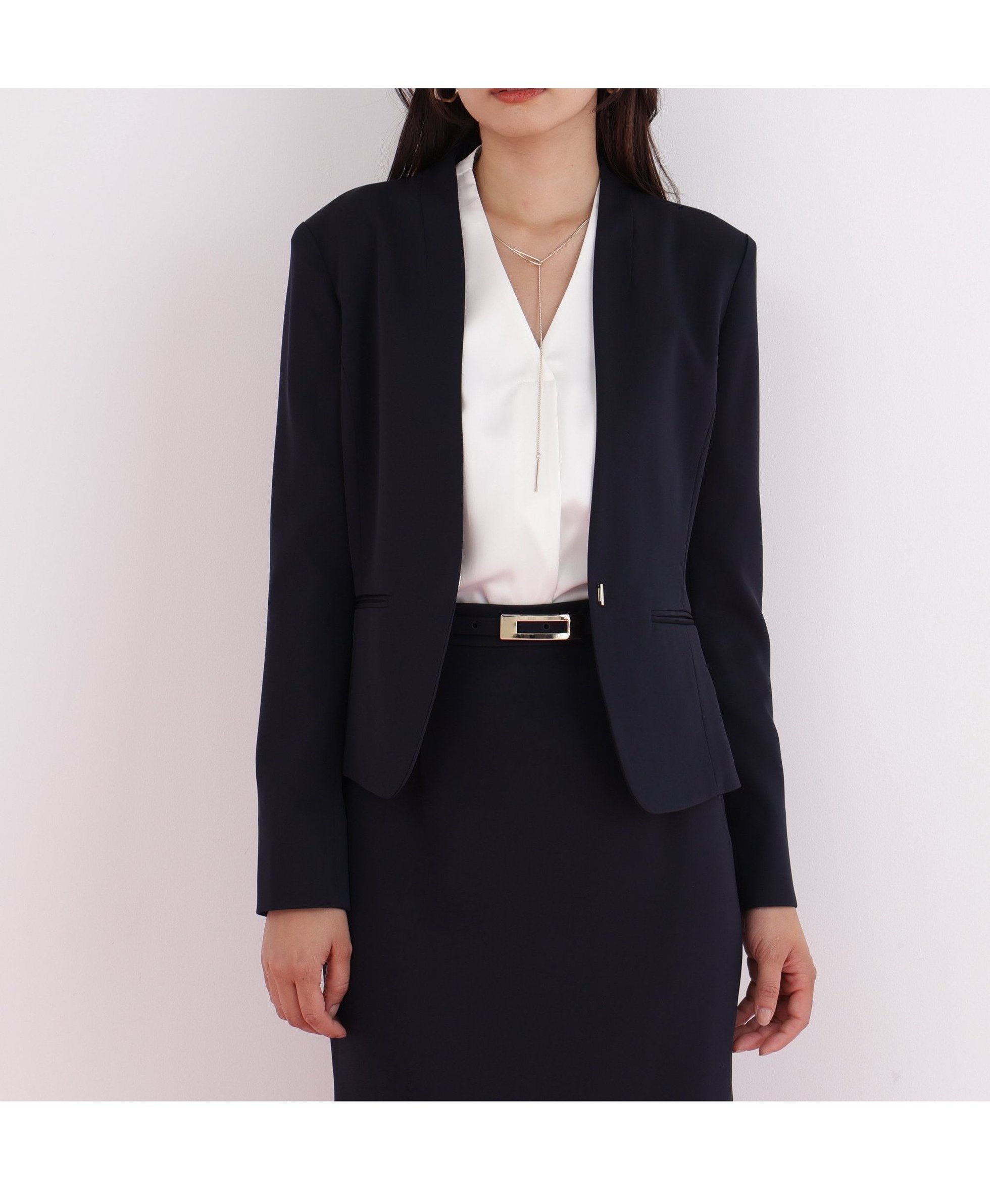 【ピンキーアンドダイアン/Pinky&Dianne】のハイツイストジャケット インテリア・キッズ・メンズ・レディースファッション・服の通販 founy(ファニー) 　ファッション　Fashion　レディースファッション　Fashion for Women　アウター　Coat / Outerwear Collection　レディースジャケット・軽アウター　Jackets　コンパクト　Compact, Small Size　ジャケット　Jacket, Outerwear　ストレッチ　Stretch, Stretchy Fabric　ダブル　Double, Double-Breasted　バランス　Balance, Style Balance　エレガント 上品　Elegant　定番　Standard, Basic Item　ネイビー|ID: prp329100004823919 ipo3291000000035080188