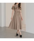 【ミッシュマッシュ/MISCH MASCH】のMM537418 チェック柄肩開きワンピース 人気、トレンドファッション・服の通販 founy(ファニー) ファッション Fashion レディースファッション Fashion for Women ワンピース Dresses チェック Check, Plaid, Tartan thumbnail ブラウン|ID: prp329100004823923 ipo3291000000035080212