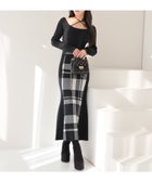 【リップサービス/LIP SERVICE】のLIP SERVICE/シェーディングチェックマーメイドワンピース 人気、トレンドファッション・服の通販 founy(ファニー) ファッション Fashion レディースファッション Fashion for Women ワンピース Dresses おすすめ Recommended / Our Picks アクリル Acrylic Material ショート Short, Short Length チェック Check, Plaid, Tartan トレンド Trend, Trending Now ベーシック Basic, Essential マーメイド Mermaid, Fishtail Silhouette 無地 Plain, Solid Color thumbnail ブラック|ID: prp329100004823935 ipo3291000000035080340