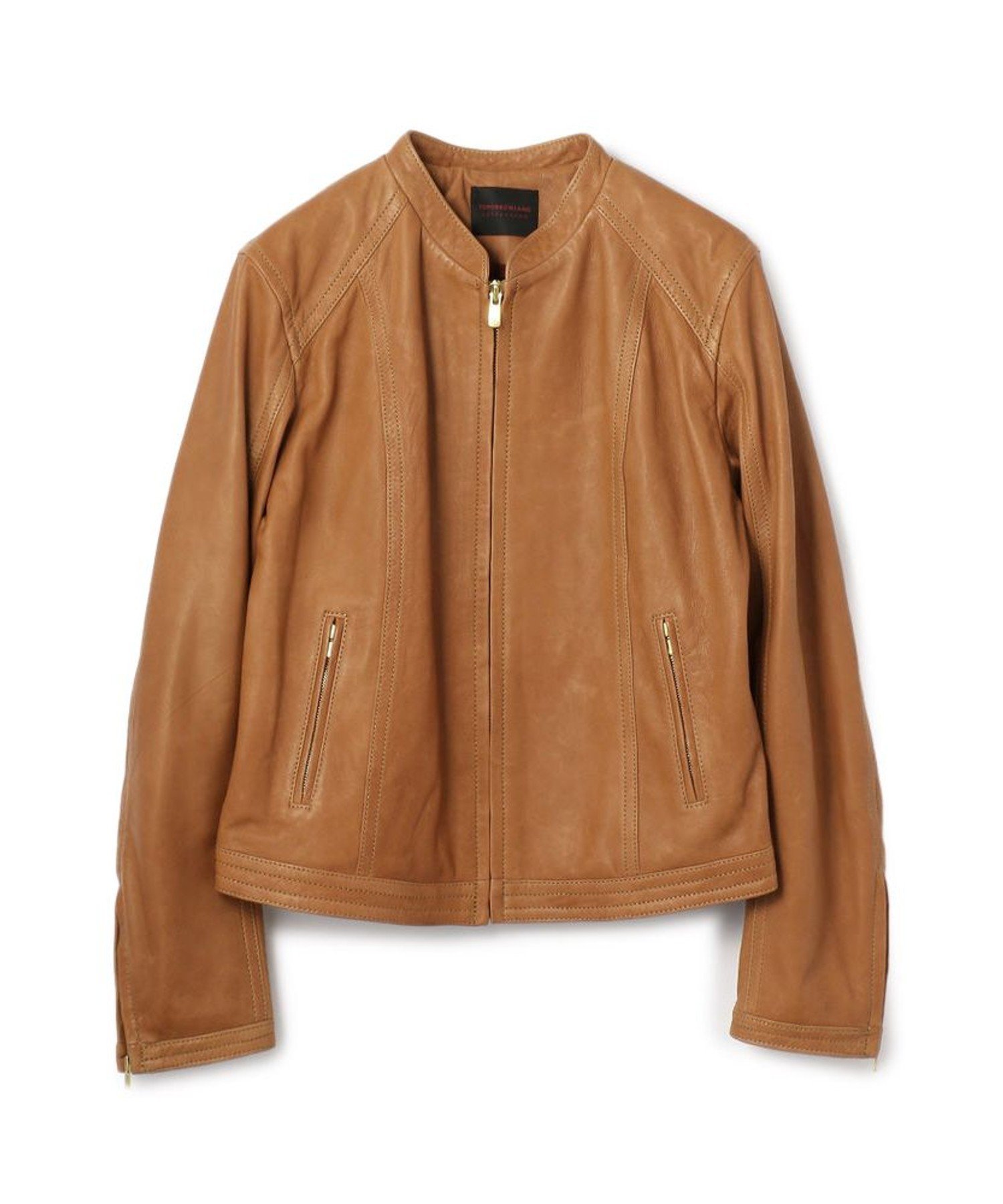 【トゥモローランド/TOMORROWLAND】のラムレザー ジップアップブルゾン インテリア・キッズ・メンズ・レディースファッション・服の通販 founy(ファニー) 　ファッション　Fashion　レディースファッション　Fashion for Women　アウター　Coat / Outerwear Collection　ブルゾンジャケット・スポーティアウター　Blouson Jackets　イタリア　Italy　コンパクト　Compact, Small Size　トレンド　Trend, Trending Now　ブルゾン　Blouson, Bomber Jacket　ベーシック　Basic, Essential　ワイド　Wide, Wide Fit　定番　Standard, Basic Item　45 キャメル|ID: prp329100004823940 ipo3291000000035080390