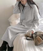 【ミニミニストア/miniministore】のタートルネックニットワンピース 韓国風 ライトグレー|ID: prp329100004823946 ipo3291000000035080509