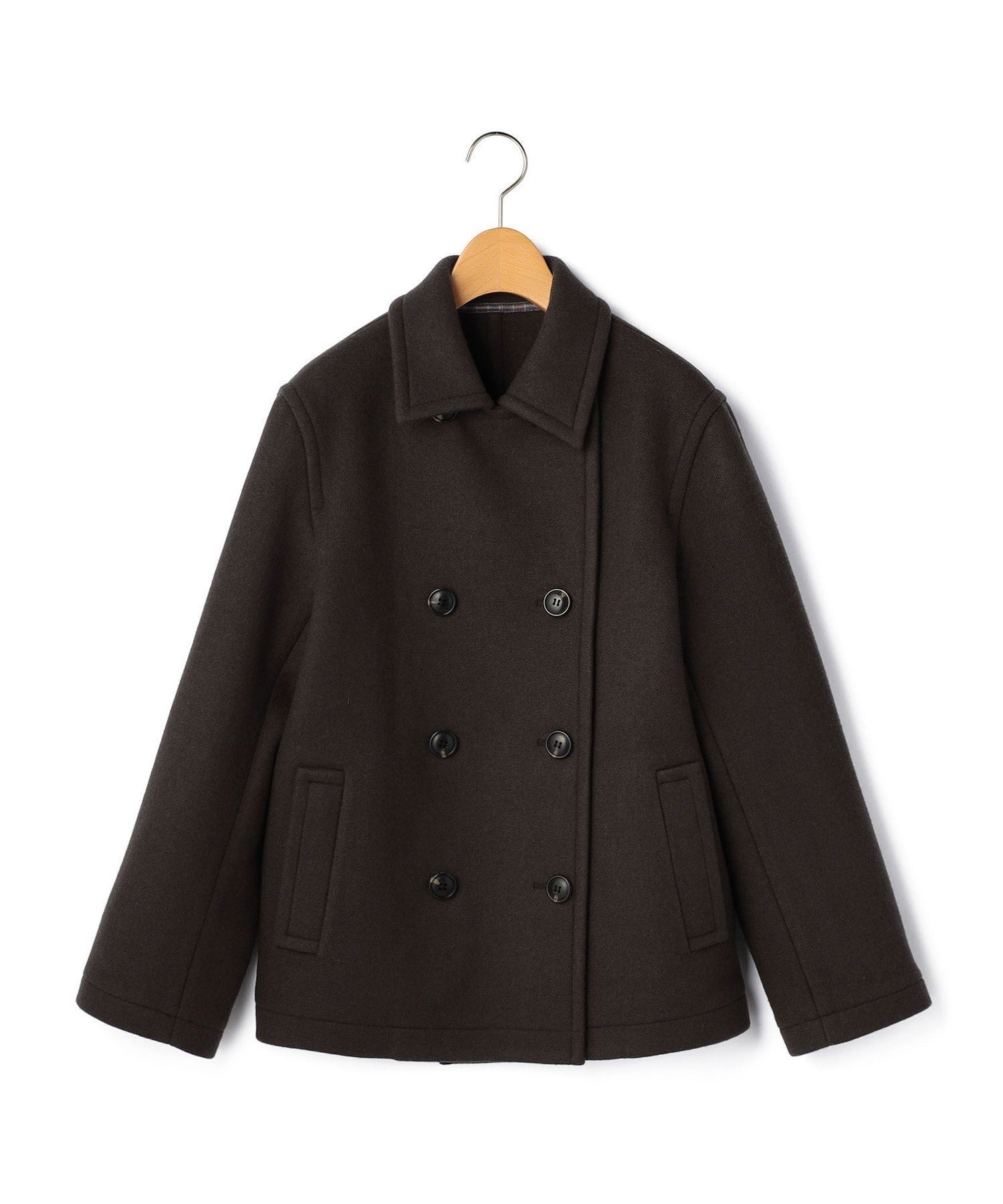 【キース/KEITH】のウールメルトンコート インテリア・キッズ・メンズ・レディースファッション・服の通販 founy(ファニー) 　ファッション　Fashion　レディースファッション　Fashion for Women　アウター　Coat / Outerwear Collection　コート・ロングコート・ピーコート　Long Coats, Peacoats & More　ダブル　Double, Double-Breasted　バランス　Balance, Style Balance　フェルト　Felt, Felt Fabric　フロント　Front, Front Design　ボトム　Bottoms, Lower Wear　メルトン　Melton, Heavy Wool　A/W・秋冬　Autumn/Winter　チャコールグレー|ID: prp329100004823955 ipo3291000000035080611