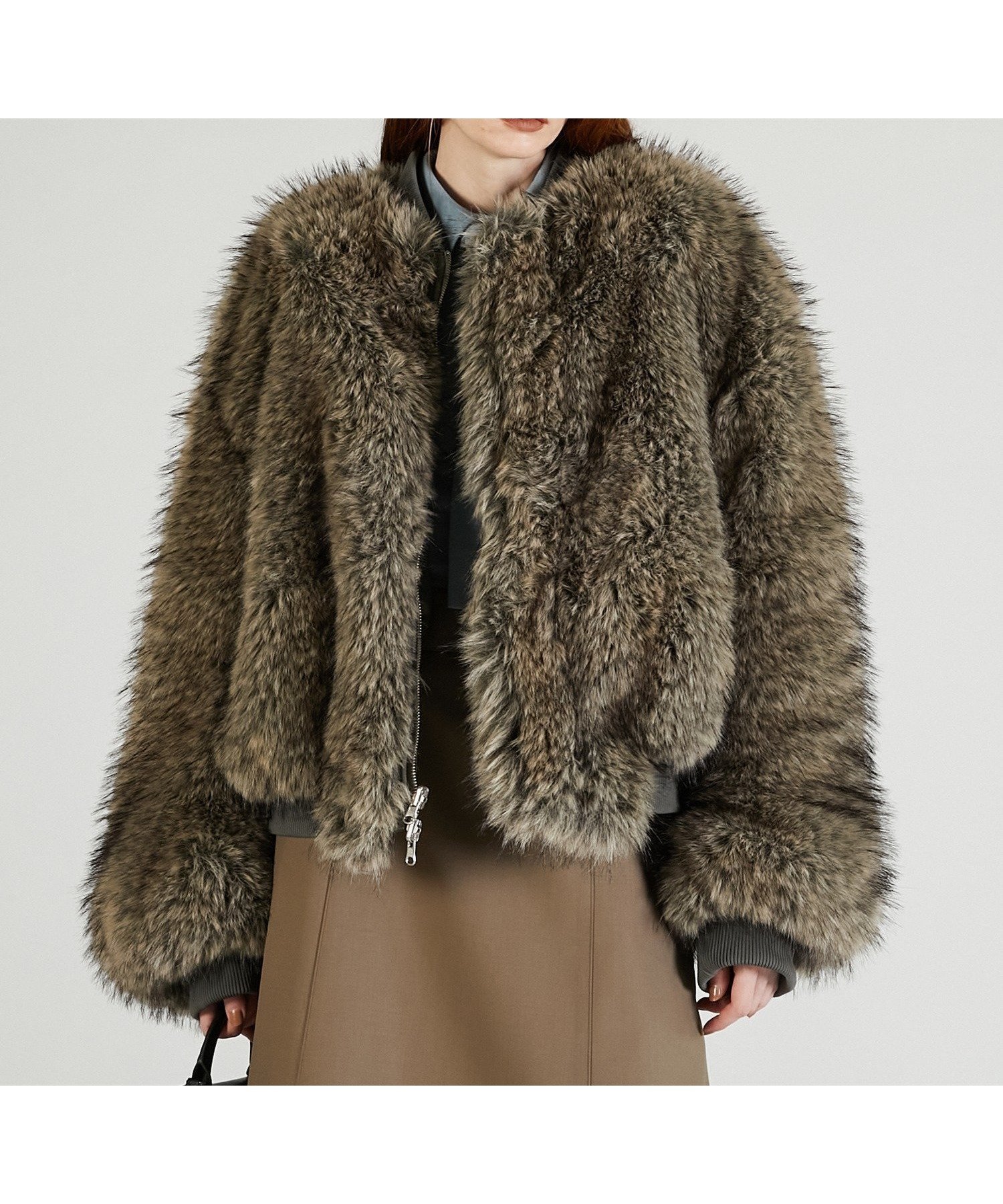 【プランク プロジェクト/PRANK PROJECT】のリバーシブルファーMA-1 インテリア・キッズ・メンズ・レディースファッション・服の通販 founy(ファニー) 　ファッション　Fashion　レディースファッション　Fashion for Women　アウター　Coat / Outerwear Collection　MA-1ジャケット　MA-1 Bomber Jackets / Flight Jackets　ショート　Short, Short Length　バランス　Balance, Style Balance　フェイクファー　Faux Fur, Imitation Fur　ブルゾン　Blouson, Bomber Jacket　モノトーン　Monotone, Black and White　リバーシブル　Reversible, Two-Sided　KHK|ID: prp329100004823958 ipo3291000000035080646