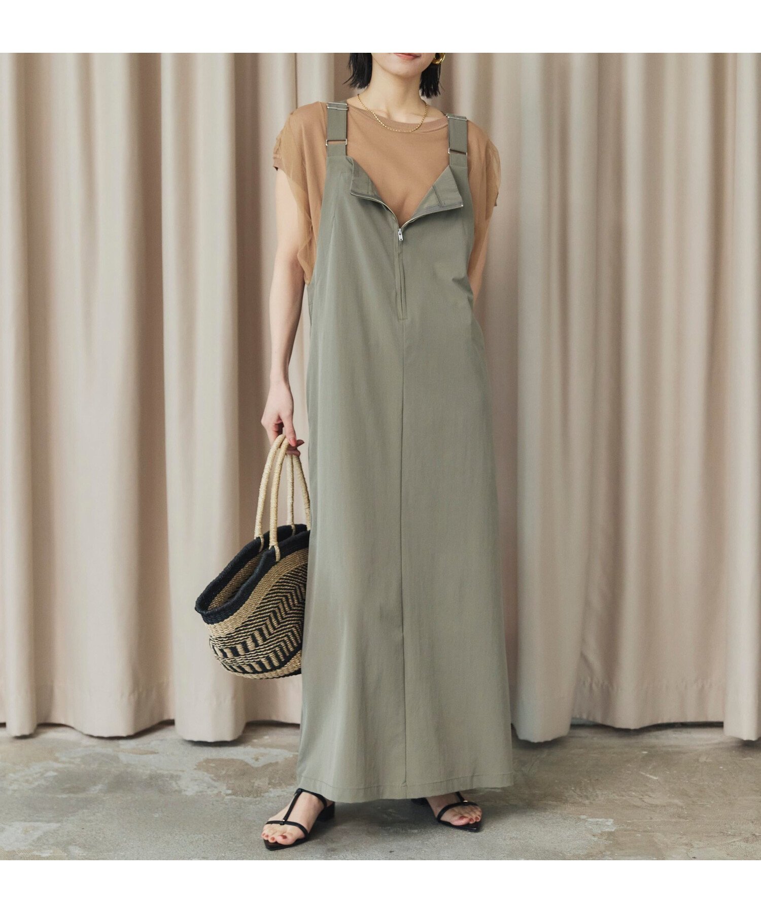 【ドゥ アルシーヴ/Doux archives】のUV・接触冷感ウォッシャブルフロントZIPジャンスカ 人気、トレンドファッション・服の通販 founy(ファニー) 　ファッション　Fashion　レディースファッション　Fashion for Women　おすすめ　Recommended / Our Picks　インナー　Innerwear　フレア　Flare, Flared　フロント　Front, Front Design　人気　Popular, Best Seller　旅行　Travel　 other-1|ID: prp329100004823964 ipo3291000000035080722