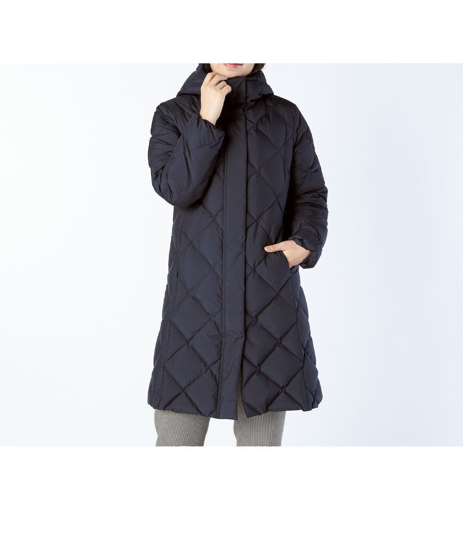 【キース/KEITH】の【Lサイズ】【KEITH*TAION】KEMILAロングコート インテリア・キッズ・メンズ・レディースファッション・服の通販 founy(ファニー) 　ファッション　Fashion　レディースファッション　Fashion for Women　アウター　Coat / Outerwear Collection　コート・ロングコート・ピーコート　Long Coats, Peacoats & More　軽量　Lightweight, Ultra Light　シェイプ　Shape, Slim Fit　ジップ　Zip, Zipper　タフタ　Taffeta, Structured Fabric　ダウン　Down, Puffer　フロント　Front, Front Design　ロング　Long, Long-Length　ネイビー|ID: prp329100004823967 ipo3291000000035080774