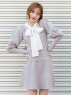 【リリーブラウン/Lily Brown】の【NEW YEAR S SPECIAL ITEM】ボウタイニットセットアップ 人気、トレンドファッション・服の通販 founy(ファニー) ファッション Fashion レディースファッション Fashion for Women トップス・カットソー Cut & Sew Tops ニット Knit Tops & Sweaters スマート Smart, Elegant セットアップ Set-Up, Coordinated Outfit チェック Check, Plaid, Tartan トレンド Trend, Trending Now 人気 Popular, Best Seller バランス Balance, Style Balance フィット Fit, Slim Fit フレア Flare, Flared thumbnail MOC[056]|ID: prp329100004823972 ipo3291000000035080842