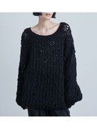 【ミースロエ/MIESROHE】のローゲージハンド畦ニット BLK[009]|ID: prp329100004823973 ipo3291000000035080851