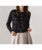 【ビアッジョブルー/Viaggio Blu】のフラワーチュールドッキングカーディガン 人気、トレンドファッション・服の通販 founy(ファニー) ファッション Fashion レディースファッション Fashion for Women トップス・カットソー Cut & Sew Tops カーディガン・羽織り Layered Style Cardigans 秋 Autumn カーディガン Cardigan, Knitwear コンパクト Compact, Small Size ドッキング Docking, Mixed Material 羽織 Haori, Light Jacket モチーフ Motif, Design Theme A/W・秋冬 Autumn/Winter エレガント 上品 Elegant 2025年 2025 2025-2026秋冬・A/W Autumn/Winter 2025–26 AW25–26 thumbnail ブラック|ID: prp329100004823980 ipo3291000000035080958