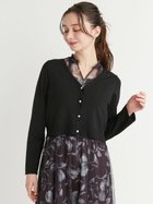 【セルフォード/CELFORD】のビジュー釦Vネックカーディガン 人気、トレンドファッション・服の通販 founy(ファニー) ファッション Fashion レディースファッション Fashion for Women トップス・カットソー Cut & Sew Tops カーディガン・羽織り Layered Style Cardigans Vネックトップス V-Neck Tops / V-Cut Neckline Shirts カーディガン Cardigan, Knitwear シンプル Simple, Minimal スマート Smart, Elegant ビジュー Bijou, Jewel-like Accent ボックス Boxy, Box Shape 羽織 Haori, Light Jacket thumbnail BLK[009]|ID: prp329100004823985 ipo3291000000035080994