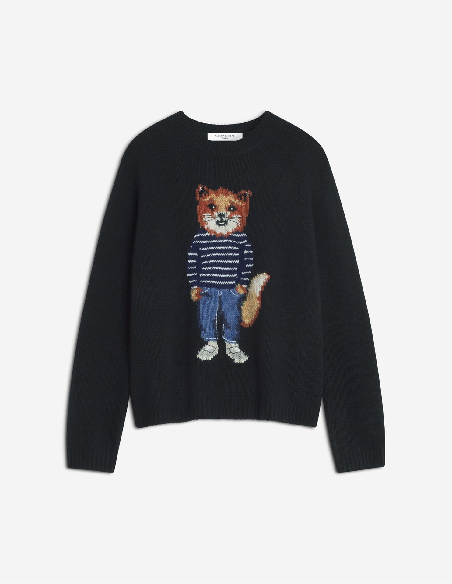 【メゾン キツネ/MAISON KITSUNE】のMaison Kitsune/DRESSED FOX INTARSIA WOOL JUMPER 人気、トレンドファッション・服の通販 founy(ファニー) 　ファッション　Fashion　レディースファッション　Fashion for Women　ワンピース　Dresses　フォーマル・パーティードレス・結婚式用ドレス　Elegant & Casual Dresses　冬　Winter / This Winter　セーター　Sweater, Knitwear　フレンチ　French, French Style　エレガント 上品　Elegant　A/W・秋冬　Autumn/Winter　長袖　Long Sleeve, Full Sleeve　 other-1|ID: prp329100004823996 ipo3291000000036269354