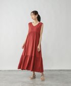 【グローバルワーク/GLOBAL WORK】のさらさらリラックスノースリーブワンピース/575224 人気、トレンドファッション・服の通販 founy(ファニー) ファッション Fashion レディースファッション Fashion for Women ワンピース Dresses おすすめ Recommended / Our Picks インナー Innerwear ギャザー Gathered, Ruffled デニム Denim, Jeans Material リボン Ribbon, Bow リラックス Relax, Relaxed Fit ロング Long, Long-Length 夏 Summer thumbnail レッド35|ID: prp329100004823997 ipo3291000000035081145