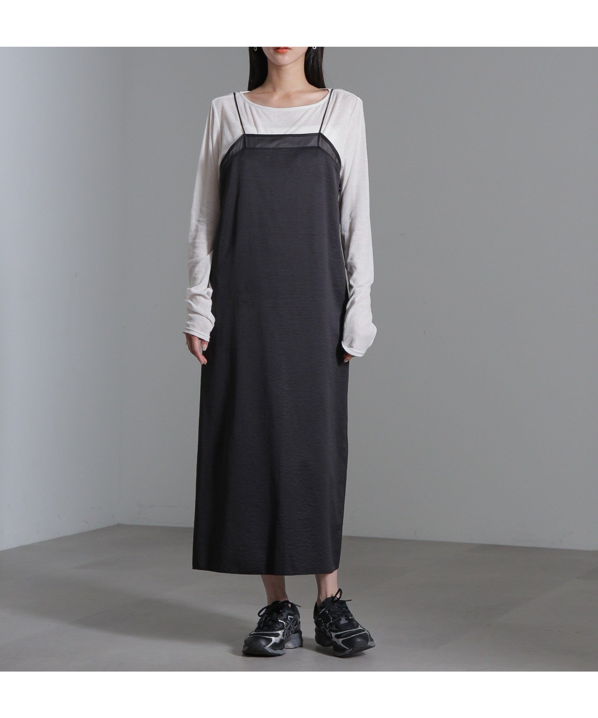 【ナノ ユニバース/nano universe】のシアーパーツキャミワンピース インテリア・キッズ・メンズ・レディースファッション・服の通販 founy(ファニー) ファッション Fashion レディースファッション Fashion for Women ワンピース Dresses キャミソールワンピース Camisole Dresses インナー Innerwear ウォッシャブル Machine Washable カットソー Cut and Sewn Top キャミワンピース Cami Dress, Slip Dress シアー Sheer, See-Through スクエア Square, Square Shape スニーカー Sneakers, Trainers ビンテージ Vintage, Retro Style フロント Front, Front Design ベーシック Basic, Essential ラップ Wrap, Wrap Design おすすめ Recommended / Our Picks 2024年 2024 エレガント 上品 Elegant 2024-2025秋冬・A/W Autumn/Winter 2024–25 AW24–25 ブラック|ID: prp329100004824014 ipo3291000000035081349