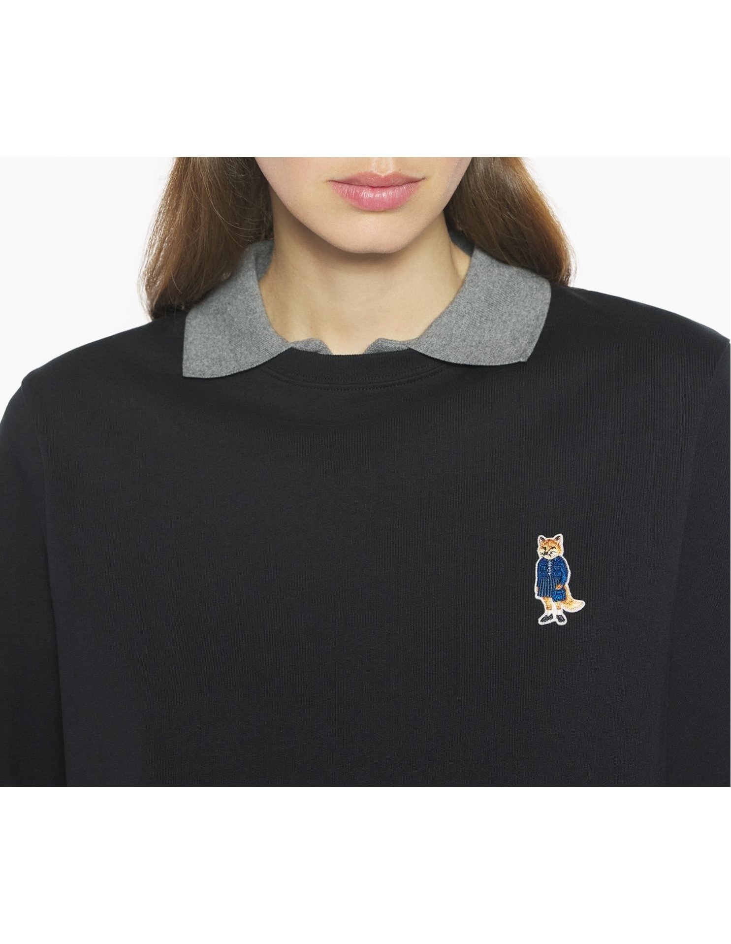 【メゾン キツネ/MAISON KITSUNE】のMaison Kitsune/DRESSED FOX COMFORT TEE-SHIRT インテリア・キッズ・メンズ・レディースファッション・服の通販 founy(ファニー) 　ファッション　Fashion　レディースファッション　Fashion for Women　トップス・カットソー　Cut & Sew Tops　シャツ・ブラウス・オフィスカジュアル　Elegant Blouses & Button-Ups　ワンピース　Dresses　フォーマル・パーティードレス・結婚式用ドレス　Elegant & Casual Dresses　冬　Winter / This Winter　パッチ　Patch, Appliqué　フレンチ　French, French Style　エレガント 上品　Elegant　半袖　Short Sleeve, Half Sleeve　A/W・秋冬　Autumn/Winter　BLACK|ID: prp329100004824015 ipo3291000000035081364