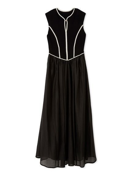 【リリーブラウン/Lily Brown】のラインニットドッキングワンピース インテリア・キッズ・メンズ・レディースファッション・服の通販 founy(ファニー) https://founy.com/ 雑誌掲載アイテム Magazine Picks & Fashion Features ファッション雑誌 Fashion Magazines ビジンヒャッカ 美人百花 ファッション Fashion レディースファッション Fashion for Women ワンピース Dresses エレガント 上品 Elegant 9月号 September Issue ギャザー Gathered, Ruffled 今季 This Season, Current Season シアー Sheer, See-Through スマート Smart, Elegant 雑誌 Magazine, Fashion Magazine 定番 Standard, Basic Item ハイネック High Neck, Mock Neck バランス Balance, Style Balance フロント Front, Front Design |ID: prp329100004824019 ipo3291000000035081390