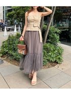 【フレイ アイディー/FRAY I.D】のDickies】チュールコンビジャンパードレス BEG[037]|ID: prp329100004824022 ipo3291000000035171304