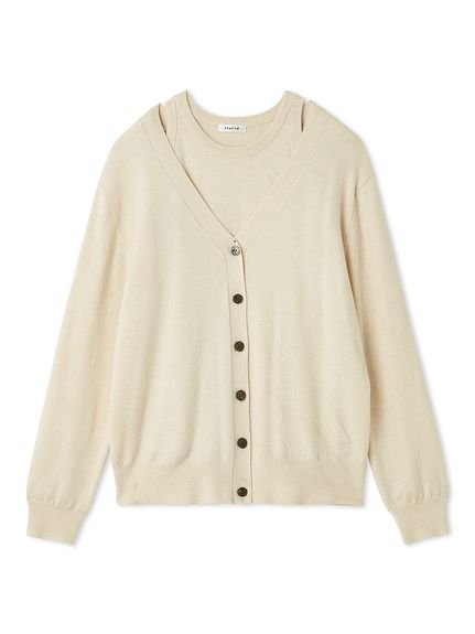 【フレイ アイディー/FRAY I.D】のウォッシャブルカシミヤシルクニットアンサンブル/ウォッシャブル インテリア・キッズ・メンズ・レディースファッション・服の通販 founy(ファニー) 　ファッション　Fashion　レディースファッション　Fashion for Women　トップス・カットソー　Cut & Sew Tops　ニット　Knit Tops & Sweaters　アンサンブルニット　Knit Ensembles & Twin Sets　アンサンブル　Ensemble Set　ウォッシャブル　Machine Washable　カシュクール　Wrap Design　カーディガン　Cardigan, Knitwear　ショート　Short, Short Length　シルク　Silk, 100% Silk　スマート　Smart, Elegant　セットアップ　Set-Up, Coordinated Outfit　バランス　Balance, Style Balance　フェミニン　Feminine, Girly　マフラー　Scarf, Muffler　ロング　Long, Long-Length　おすすめ　Recommended / Our Picks　エレガント 上品　Elegant　IVR[003]|ID: prp329100004824024 ipo3291000000035081422