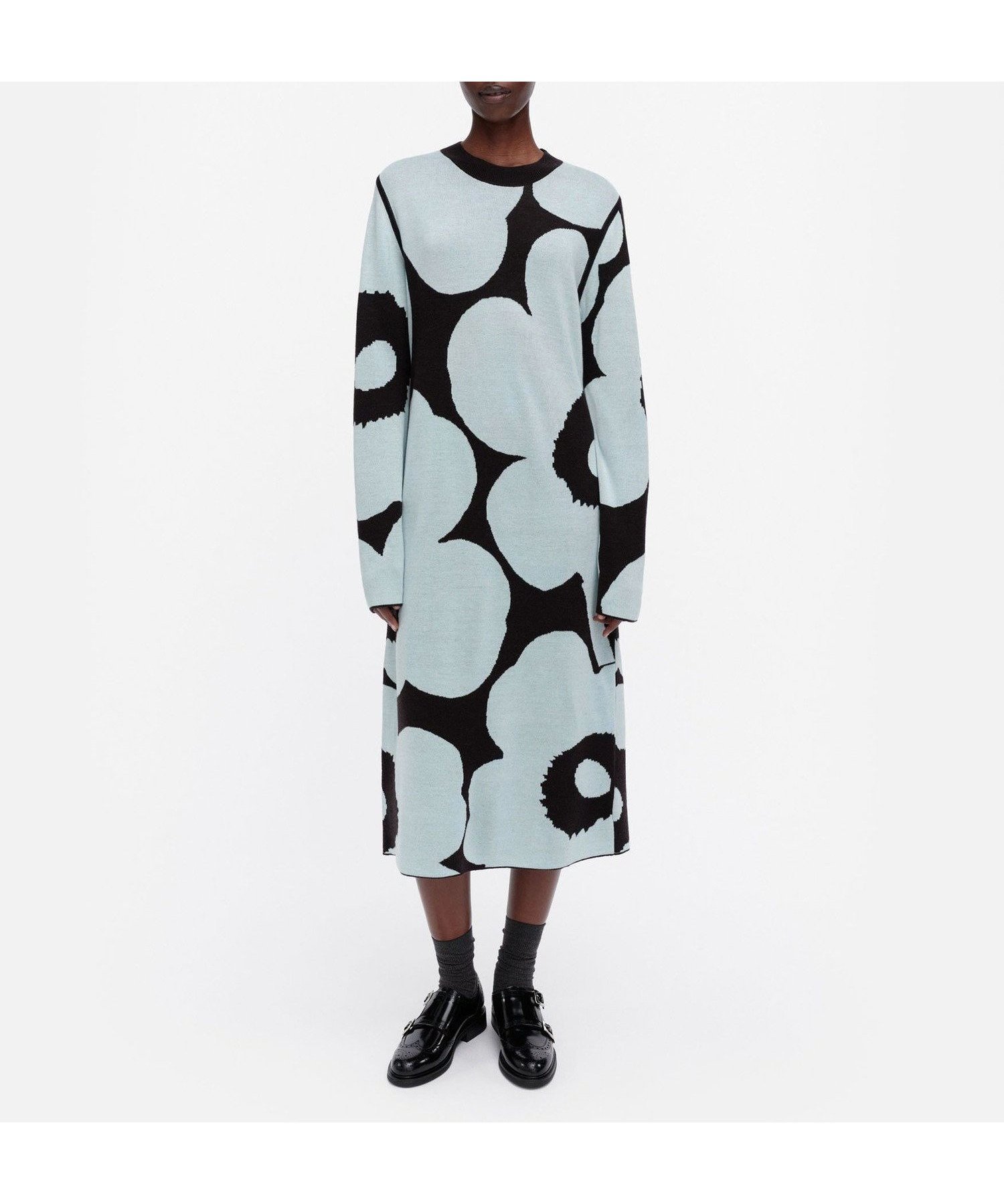 【マリメッコ/marimekko】のEnnallaan Unikko ニットワンピース 人気、トレンドファッション・服の通販 founy(ファニー) 　ファッション　Fashion　レディースファッション　Fashion for Women　ワンピース　Dresses　ニットワンピース　Knit Dresses　ショート　Short, Short Length　ソックス　Socks, Hosiery　バランス　Balance, Style Balance　リラックス　Relax, Relaxed Fit　 other-1|ID: prp329100004824025 ipo3291000000035081446
