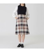 【ブルーレーベル クレストブリッジ/BLUE LABEL CRESTBRIDGE】のツイードニットドッキングドレス 人気、トレンドファッション・服の通販 founy(ファニー) ファッション Fashion レディースファッション Fashion for Women トップス・カットソー Cut & Sew Tops ニット Knit Tops & Sweaters ワンピース Dresses フォーマル・パーティードレス・結婚式用ドレス Elegant & Casual Dresses クラシック Classic, Timeless Style スリーブ Sleeve, Long Sleeve / Short Sleeve ツイード／ツィード Choker, Choker Necklace ドッキング Docking, Mixed Material ドレス Dress, One-Piece メタル Metal, Metal Parts thumbnail ベージュ|ID: prp329100004824028 ipo3291000000035081460