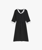 【アニエスベー ファム/agnes b. FEMME】のプリーツカラー 長袖 Vネック ワンピース 人気、トレンドファッション・服の通販 founy(ファニー) ファッション Fashion レディースファッション Fashion for Women ワンピース Dresses クラシカル Classical, Vintage-Inspired スタイリッシュ Stylish, Fashionable フィット Fit, Slim Fit プリーツ Pleats, Pleated リボン Ribbon, Bow エレガント 上品 Elegant 長袖 Long Sleeve, Full Sleeve thumbnail ブラック|ID: prp329100004824029 ipo3291000000035081465