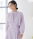 【ロートレ アモン/LAUTRE AMONT】のウールブレンドストレッチブラウス≪セットアップ対応/手洗い可能≫ 人気、トレンドファッション・服の通販 founy(ファニー) ファッション Fashion レディースファッション Fashion for Women トップス・カットソー Cut & Sew Tops シャツ・ブラウス・オフィスカジュアル Elegant Blouses & Button-Ups ウォッシャブル Machine Washable 秋 Autumn シンプル Simple, Minimal ジャケット Jacket, Outerwear ストレッチ Stretch, Stretchy Fabric セットアップ Set-Up, Coordinated Outfit バランス Balance, Style Balance フォルム Silhouette, Form ワイド Wide, Wide Fit A/W・秋冬 Autumn/Winter エレガント 上品 Elegant ビジネス 仕事 通勤 Business / Work / Commuting 2025年 2025 2025-2026秋冬・A/W Autumn/Winter 2025–26 AW25–26 thumbnail パープル|ID: prp329100004824034 ipo3291000000035081515