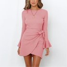 【ミニミニストア/miniministore】のワッフルミニワンピース レディース 韓国 ピンク|ID: prp329100004824035 ipo3291000000035081549