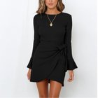 【ミニミニストア/miniministore】のワッフルミニワンピース レディース 韓国 ブラック|ID: prp329100004824035 ipo3291000000035081550