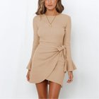 【ミニミニストア/miniministore】のワッフルミニワンピース レディース 韓国 ベージュ|ID: prp329100004824035 ipo3291000000035081551