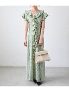 【リリーブラウン/Lily Brown】のカットフリルワンピース 人気、トレンドファッション・服の通販 founy(ファニー) ファッション Fashion レディースファッション Fashion for Women ワンピース Dresses エレガント 上品 Elegant カットソー Cut and Sewn Top スマート Smart, Elegant スリット Slit, Slit Detail デコルテ Décolleté, Neckline フリル Frill, Ruffle フロント Front, Front Design thumbnail GRN[024]|ID: prp329100004824057 ipo3291000000035081787