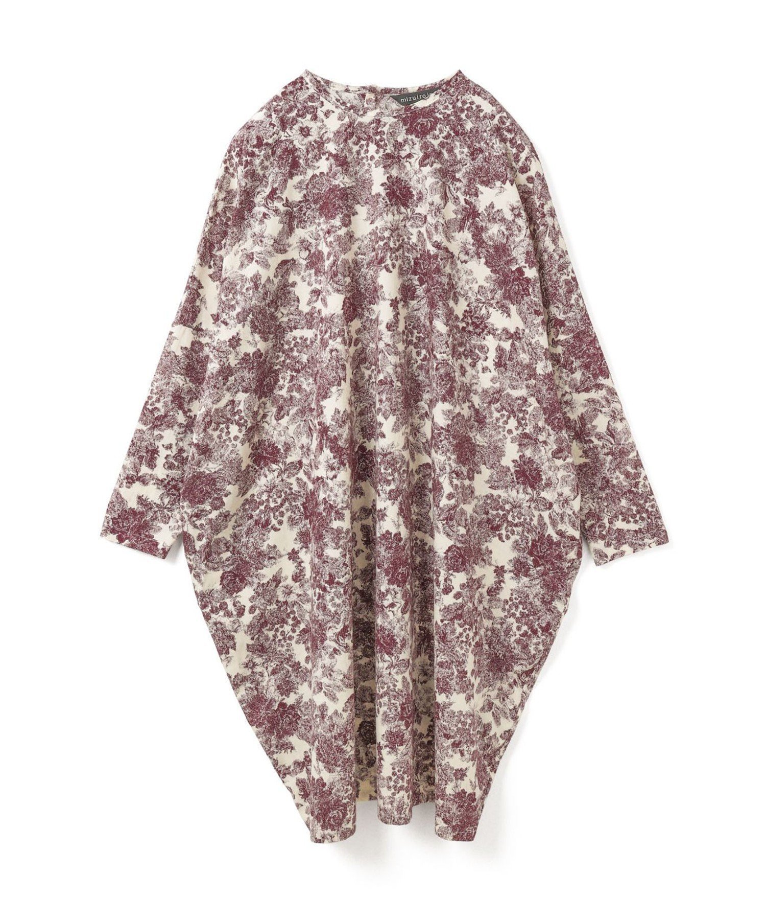 【マーコート/MARcourt】のmizuiro ind プリントコクーンワイドワンピース インテリア・キッズ・メンズ・レディースファッション・服の通販 founy(ファニー) 　ファッション　Fashion　レディースファッション　Fashion for Women　ワンピース　Dresses　おすすめ　Recommended / Our Picks　セットアップ　Set-Up, Coordinated Outfit　ボトム　Bottoms, Lower Wear　ポケット　Pocket, Pocket Detail　長袖　Long Sleeve, Full Sleeve　ベージュ|ID: prp329100004824062 ipo3291000000035081846