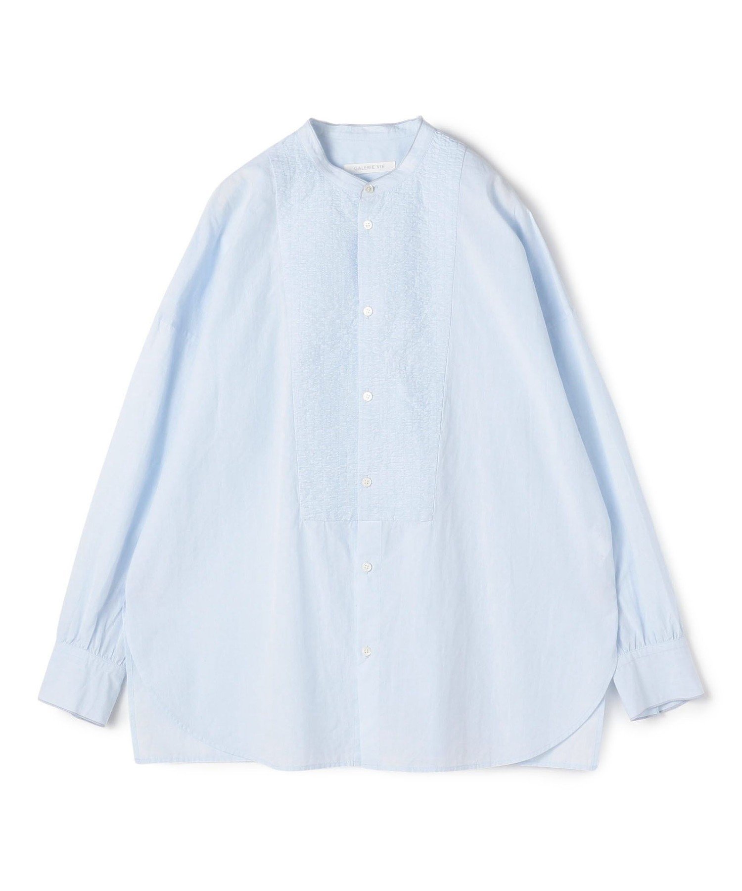 【トゥモローランド/TOMORROWLAND】のコットンサッカー シャーリングブザムシャツ インテリア・キッズ・メンズ・レディースファッション・服の通販 founy(ファニー) 　ファッション　Fashion　レディースファッション　Fashion for Women　トップス・カットソー　Cut & Sew Tops　シャツ・ブラウス・オフィスカジュアル　Elegant Blouses & Button-Ups　おすすめ　Recommended / Our Picks　サッカー　Seersucker, Summer Fabric　シャーリング　Shirring, Ruched　タンク　Tank Top, Sleeveless Top　フロント　Front, Front Design　ベスト　Vest, Waistcoat　リラックス　Relax, Relaxed Fit　63 ライトブルー|ID: prp329100004824067 ipo3291000000035081879