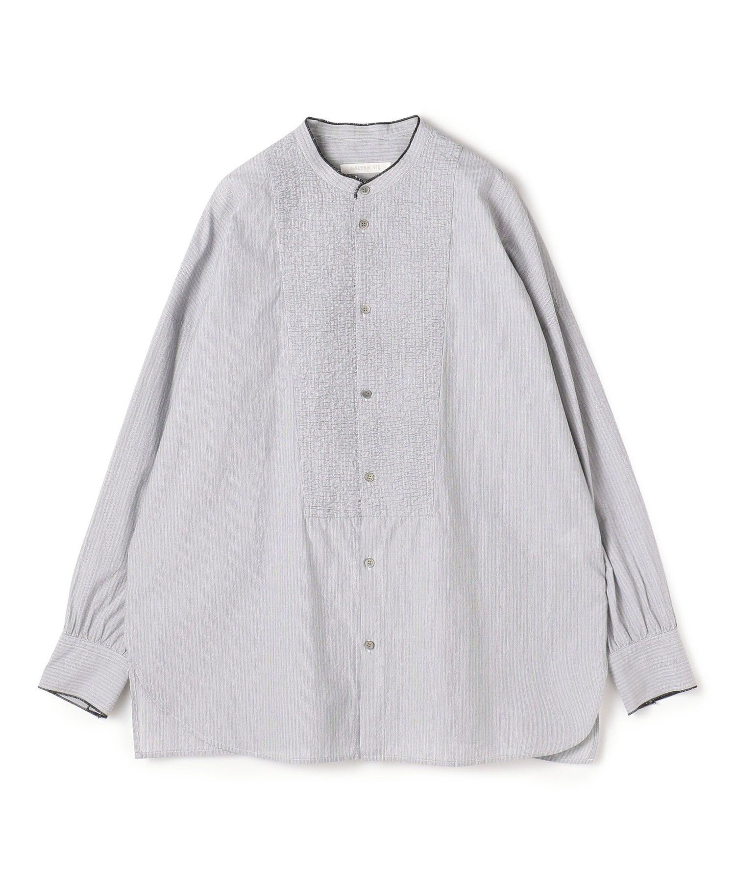 【トゥモローランド/TOMORROWLAND】のコットンサッカー シャーリングブザムシャツ インテリア・キッズ・メンズ・レディースファッション・服の通販 founy(ファニー) 　ファッション　Fashion　レディースファッション　Fashion for Women　トップス・カットソー　Cut & Sew Tops　シャツ・ブラウス・オフィスカジュアル　Elegant Blouses & Button-Ups　おすすめ　Recommended / Our Picks　サッカー　Seersucker, Summer Fabric　シャーリング　Shirring, Ruched　タンク　Tank Top, Sleeveless Top　フロント　Front, Front Design　ベスト　Vest, Waistcoat　リラックス　Relax, Relaxed Fit　18 ブラック系|ID: prp329100004824067 ipo3291000000035081881