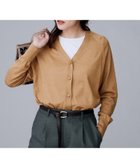 【アンタイトル/UNTITLED】の【アンサンブル可/洗える/Vネック】ウールシルクカーディガン キャメルブラウン|ID: prp329100004824068 ipo3291000000035081889