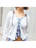 【ファーファー/FURFUR】のフラワーリボンジャガードカーディガン 人気、トレンドファッション・服の通販 founy(ファニー) ファッション Fashion レディースファッション Fashion for Women トップス・カットソー Cut & Sew Tops カーディガン・羽織り Layered Style Cardigans かぎ針 Crochet カーディガン Cardigan, Knitwear スマート Smart, Elegant トリミング Trimming, Decorative Edge フェミニン Feminine, Girly フロント Front, Front Design リボン Ribbon, Bow 今季 This Season, Current Season thumbnail LBLU[081]|ID: prp329100004824070 ipo3291000000035081906