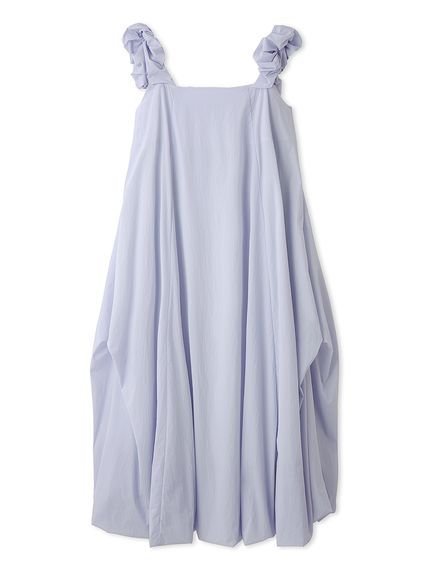 【エミ/emmi】の【IPSA/emmi】バルーンワンピース インテリア・キッズ・メンズ・レディースファッション・服の通販 founy(ファニー) 　ファッション　Fashion　レディースファッション　Fashion for Women　ワンピース　Dresses　エアリー　Airy Texture　オーガンジー　Organza Fabric　春　Spring　ギャザー　Gathered, Ruffled　ショルダー　Shoulder, Shoulder Strap　スマート　Smart, Elegant　バルーン　Balloon, Balloon Silhouette　LBLU[081]|ID: prp329100004824072 ipo3291000000035081916