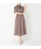 【ストロベリーフィールズ/STRAWBERRY FIELDS】のフリルボウタイワンピース 人気、トレンドファッション・服の通販 founy(ファニー) ファッション Fashion レディースファッション Fashion for Women ワンピース Dresses thumbnail うす茶|ID: prp329100004824074 ipo3291000000035081930