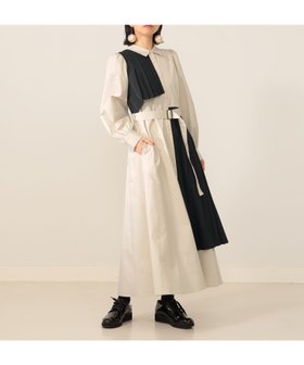 【カロリナ グレイサー/CAROLINA GLASER】の【11/13新規値下げ】異素材 配色シャツ ワンピース 人気、トレンドファッション・服の通販 founy(ファニー) ファッション Fashion レディースファッション Fashion for Women ワンピース Dresses シャツワンピース / 1枚で着映えコーデ Shirt Dresses インナー Innerwear シューズ Shoes, Footwear スタンダード Standard, Basic タートル Turtleneck, Turtle Collar トレンド Trend, Trending Now ブロック Block, Solid Block Pattern プリーツ Pleats, Pleated おすすめ Recommended / Our Picks エレガント 上品 Elegant |ID:prp329100004824078